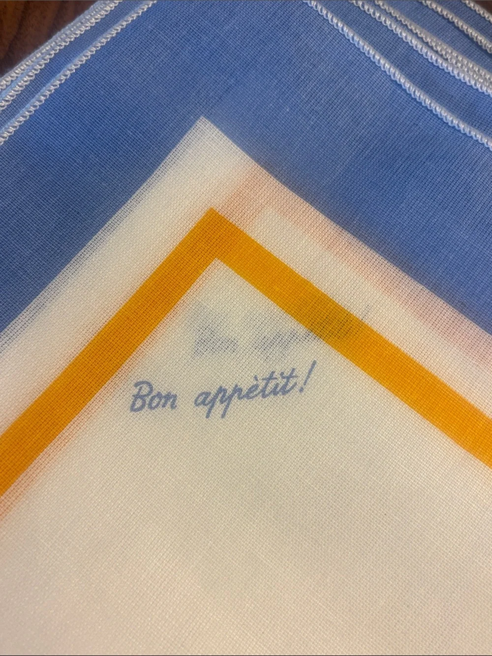 NEW Vintage Italian 100% Cotton / Linen Napkin Set - 12